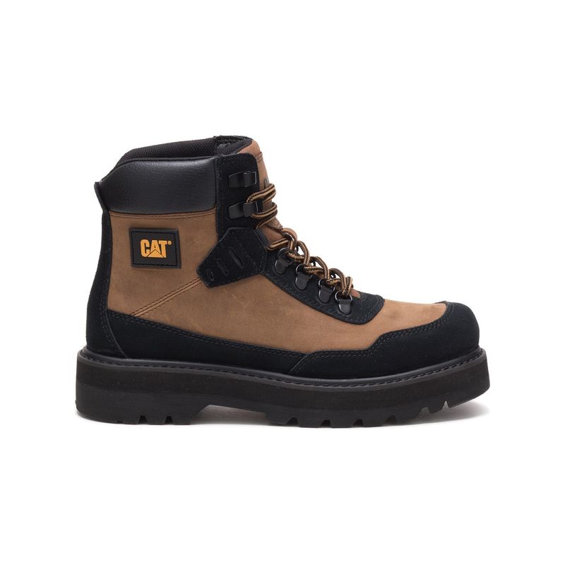 Bota Original Caterpillar Masculina Confortável Couro palmilha a