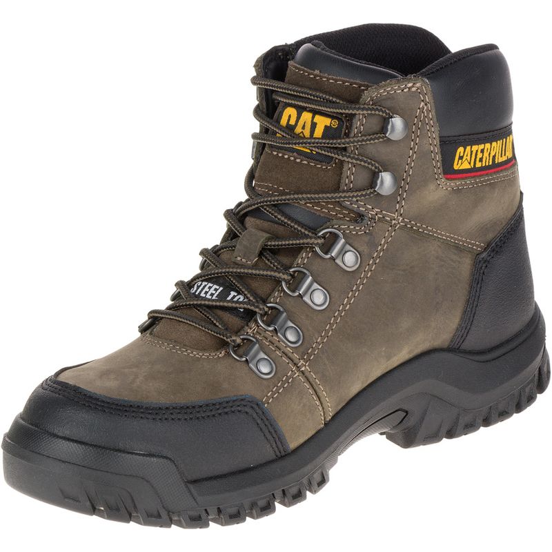 Bota Masculina Caterpillar em Couro Marrom